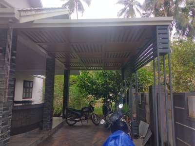 Steel worke car porch