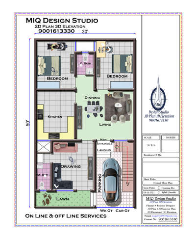 *New Plan* 
*30'-0"x 50'-0"*
*अपने सपनो का घर बनाने की शुरुआत कीजिये हमारे साथ*
*MIQ Design Studio*
On Line & Off Line Services
900-161-3330

*3 Bedrooms | Toilet Bath | Kitchen | Porch |Living Area Front Lawn*

*Want to Design 2D 3D Interior or Exterior Design?*
*Contact us:* miqureshi031@gmail.com

*#Ground #Floor #Plan #3dfloorplans #floorplan #interior #3dplan #houseplan #homeplan #marketing #realestate #3D #floorplans #2dplan #2dfloorplan #3dinterior #rendering #planimetrie2D #Bedrooms #Attach #Bath*