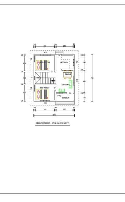 #budget_home_simple_interior#zero wastage area#7.5lakh home