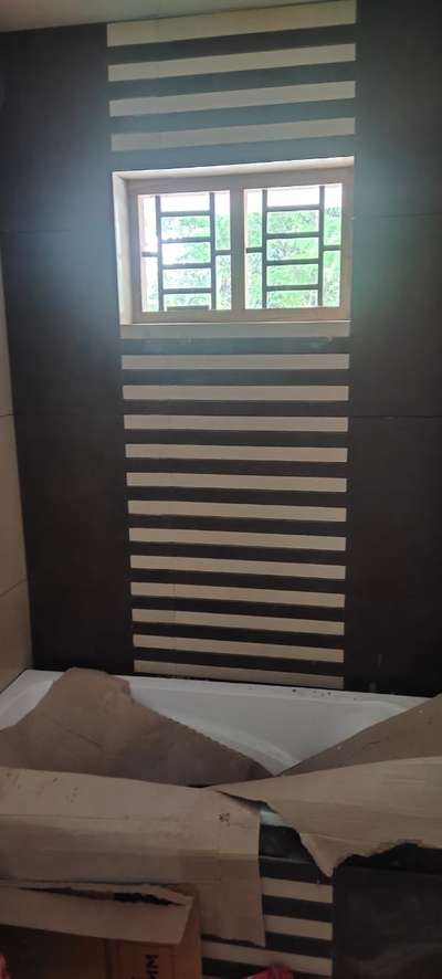 mixing 5cm boder work in bathroom