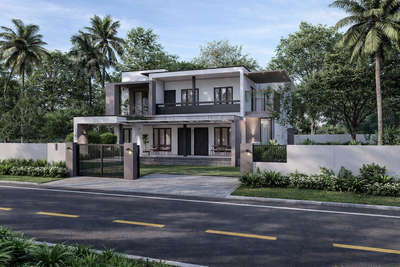 #HouseDesigns #exterior3D #Malappuram #CivilEngineer #architecturedesigns