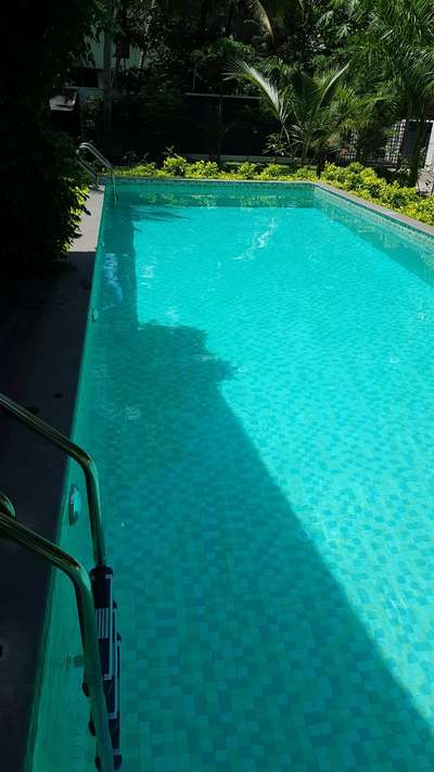 skimmer swimming  pool with luxury porcelain with chemical free filtration system.This pool was shown in the film " neru"  24 lakhs