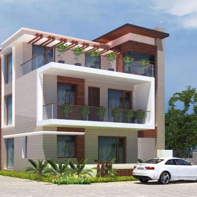 H # #ouse exterior 3d visualization #Architectural&Interior  #3DPlans #3D_ELEVATION