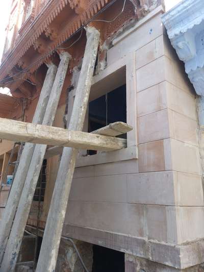 #jodhpurstone #HouseDesigns 

Old home renovation and
New foundation and
Ground floor new elevation
7014330272 call
