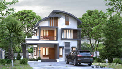 Proposed residence at Vailathur, Malappuram