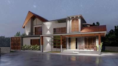 Exterior design for Mr Muhiyudeen at calicut