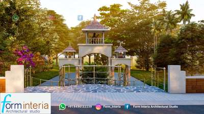 Kerala Temple Entrance Design 
 #temple  #keralastyle  #3d  #likeforlikes