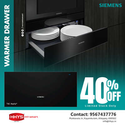 ✅ SIEMENS - Warmer Drawer 40% OFF

Get Now 40% Offer on SIEMENS Warmer Drawer.

LIMITED STOCK ONLY !!!

*T&C Apply*

Visit our HHYS Inframart showroom in Kayamkulam for more details.

𝖧𝖧𝖸𝖲 𝖨𝗇𝖿𝗋𝖺𝗆𝖺𝗋𝗍
𝖬𝗎𝗄𝗄𝖺𝗏𝖺𝗅𝖺 𝖩𝗇 , 𝖪𝖺𝗒𝖺𝗆𝗄𝗎𝗅𝖺𝗆
𝖠𝗅𝖾𝗉𝗉𝖾𝗒 - 690502

Call us for more Details :
+91 95674 37776.

✉️ info@hhys.in

🌐 https://hhys.in/

✔️ Whatsapp Now : https://wa.me/+919567437776

#hhys #hhysinframart #buildingmaterials #siemens #warmerdrawer #homeautomation #home