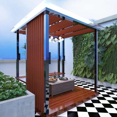 Pergola coming up on roof top.
#CSinteriors