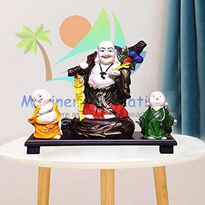 MARINER'S CREATION LAUGHING BUDDHA STATUE WITH TWO CHILD BUDDHA MONK & WOODEN TRAY SIZE-23X6X23 CM (LXBXH) FOR HOME DECOR & GIFT | FENG SHUI GIFT
We assure you that MARINER'S CREATION deals only in quality products. We do not entertain in fake or duplicate products. Our priority is to make our customer satisfied by delivering quality products. A great product to give a beautiful look to your home. This product is hand painted and made by finest & passionate artist.
#interior #decor #ideas #home #interiordesign #indian #colourful #decorshopping