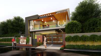 3D Elevation Exterior Design #3D_ELEVATION #moderndesign #modernhousedesigns #frontElevation