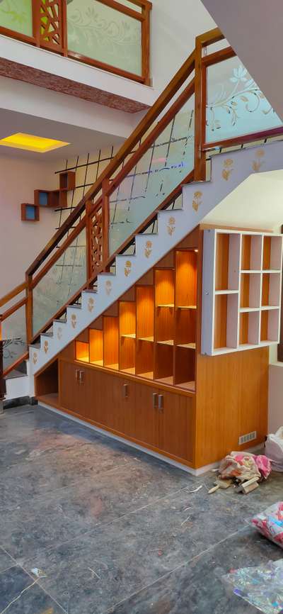 staircase & storage area