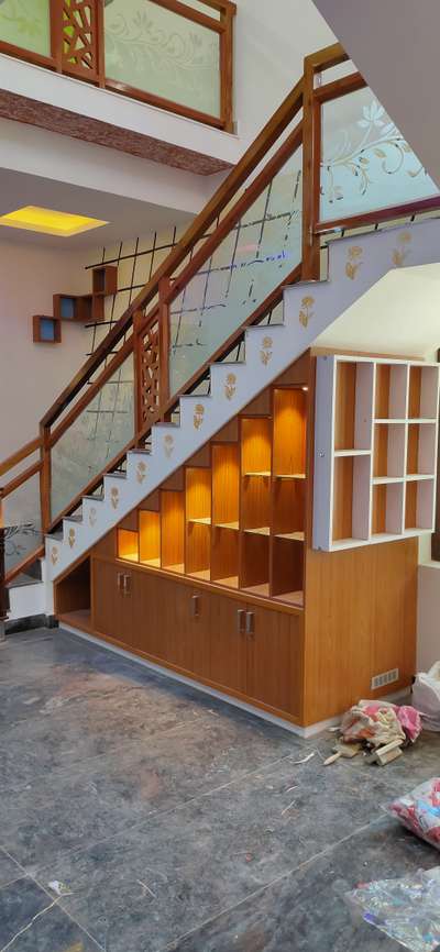 staircase & storage area