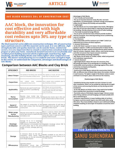 To build your dream home within your budget and good quality material using AAC.. reach us to know more ph:8590054265 wallenford group your trustable building partner