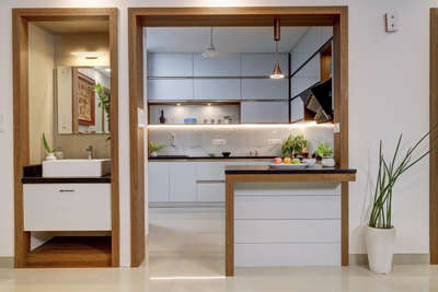 "Modern elegance meets functionality in our  kitchen design, where every meal is prepared in style". #KitchenIdeas  #OpenKitchnen  #loftdoors  #kitchendecor