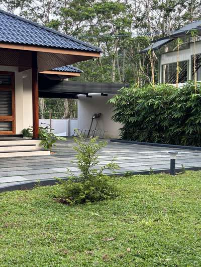 A contemporary take on traditional Kerala architecture, this residence brings together timeless proportions, pitched roofing, and warm wooden detailing with a refined modern sensibility. The long, symmetrical frontage opens into a calm and inviting central axis, creating a strong architectural presence rooted in regional context. Subtle material tones, deep verandah edges, and crafted lattice elements enhance both aesthetics and climate responsiveness.Developed in collaboration with PCA, the design blends tradition and modern comfort, creating a home that feels grounded, serene, and contextually connected.
2800 sqft | Client: Sibi | Location: Amboori, Trivandrum
#Architecture #KeralaArchitecture #ContemporaryTradition #ModernResidence #RegionalDesign #ArchitecturalDetails #CourtyardHome #TrivandrumHomes #koloproject