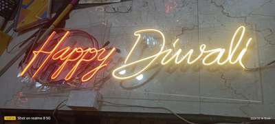 #happy diwali  neon board Udaipur