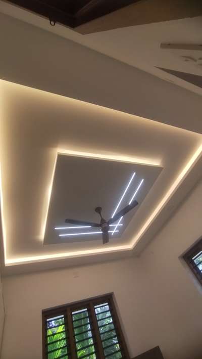 ceeling And profile ligt #CelingLights #CelingLights #fan_services #HouseRenovation #Painter #HouseDesigns #alternative #IndoorPlants #planinng