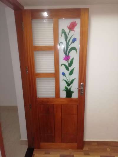 Kitchen glass door