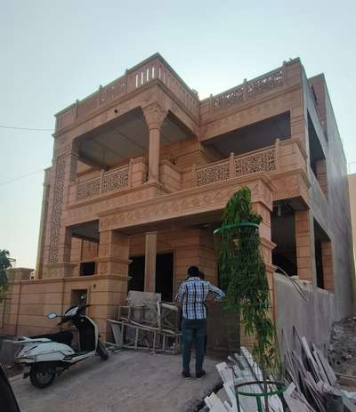 #Almost Done Jodhpur stone elevation...@jdpr