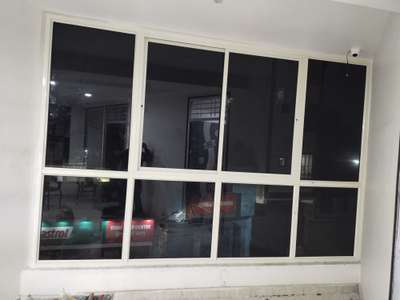 aluminium sliding with fix glass