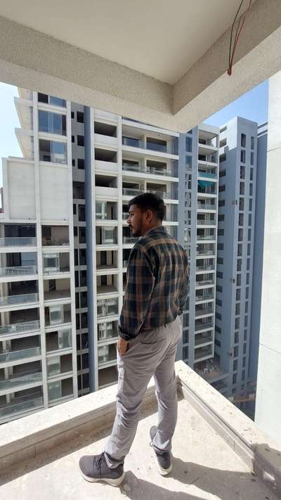 interior site visit at mangalam radiance