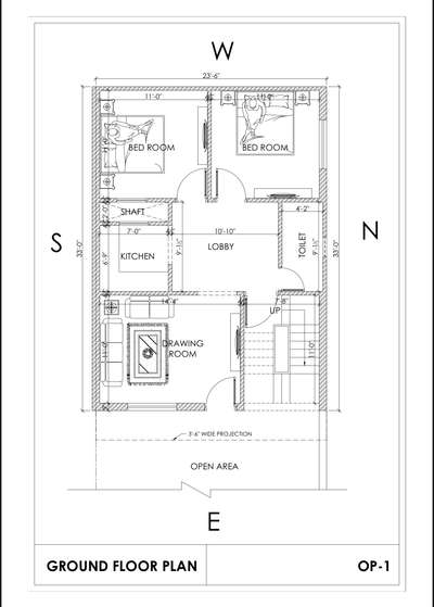 House Plan 23’6”x33’ 
Contact for design your House…
 #HouseDesigns  #bestdesign  #2DPlans  #3delevation🏠