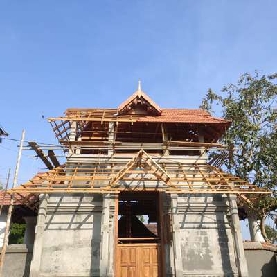 Roof fabrication of temple