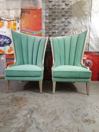 #couple wings chair with antique of polish imported fabric highly demanding chair this time in market....
