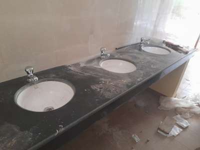 counter down washbasin work