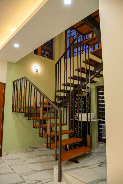 Metal staircase work @kakkanad 
.
#metalstaircase 
#staircase #FABRICATION&WELDING 
#kuttathindustries