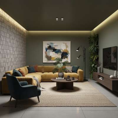 Notice the ambient cove lighting tracing the ceiling and the striking triangular wall paneling. Thoughtful lighting and texture transforms a room from ordinary to extraordinary. This is the level of detail we bring to every project.

.
.
.
#houseconstruction #construction #ReliableBuilders #buildingconstruction #renovation #residential #commercial #structural #InteriorDesign #quality #consultant #supervision #design #buildingdrawings #estimation #buildingpermits #turnkey #buildersinkerala #BuildersinThrissur #contracting #happyclients #bestinthetown #materialselection #architecture #livingroom #furniture #interiorfitouts