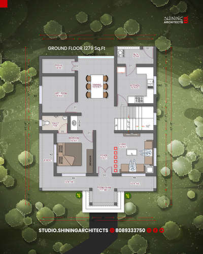 🏡 Presenting the Elegant 2BHK Residence of Mr. Vilas Rahatey
📍Total Area: 1987 Sq.Ft
✨ Ground Floor: 1279 Sq.Ft | First Floor: 708 Sq.Ft

A perfect blend of cozy living and functional design, wrapped in a modern architectural style. This 2BHK beauty brings comfort, style, and serenity under one roof! 🌳🪴

💡 Double living spaces
🙏 Serene pooja & art room
🌅 Spacious balconies & terraces
👨‍👩‍👧‍👦 Ideal for compact yet graceful family living

📞 Designed by: Studio Shining Architects

#ModernHomeDesign #2BHKDesign #HousePlans #DreamHome #CompactLuxury #ShiningArchitects #HomeDesign2025 #SmallHouseBigStyle #IndianHomeDesign #GreenLivingSpaces #HomeWithBalcony #SmartLayout #VilasRahateyHome #ArchitecturalDesign #DoubleFloorHouse #FloorPlanInspo #KoloHomePost #OpenTerrace #MinimalHomeDesign #SouthIndianHomes #SimpleYetElegant #BeautifulSpaces #HomeWithPoojaRoom #CreativeArchitecture #SpaceOptimizedDesign