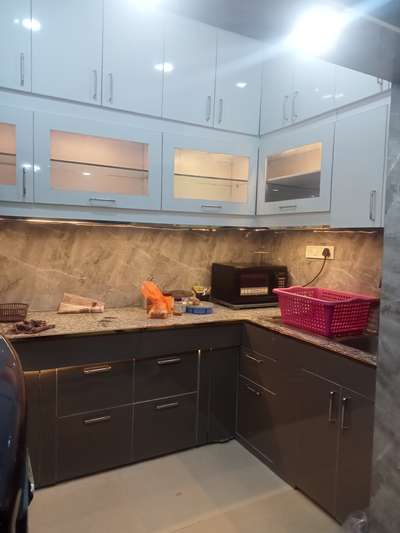 #ModularKitchen  #MovableWardrobe  #KitchenIdeas  #goldancustomer