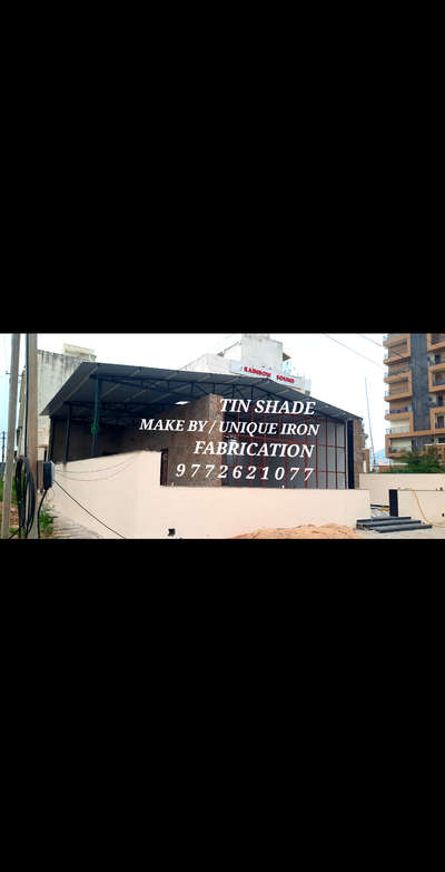 WE ARE MANUFACTURING ALL TYPE TIN SHADE WORK & FAIBER SHADE WORK 

SHOP NAME / UNIQUE IRON FABRICATION 

CALL / 9 7 7 2 6 2 1 0 7 7  #