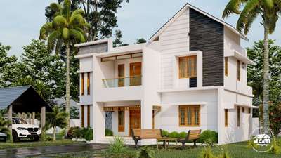 exterior view
Total area - 1400 sqft
 #dreamdesigning  #exteriordesigns  #InteriorDesigner  #Buildingconstruction  #dreamhouse