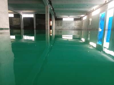 Epoxy flooring application in Delhi all India work industrial area