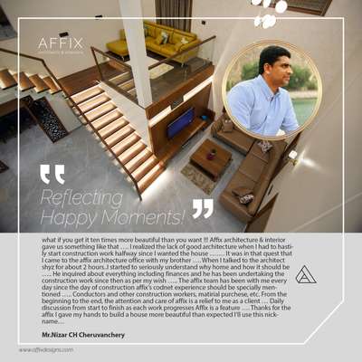 "Reflecting happy moments"