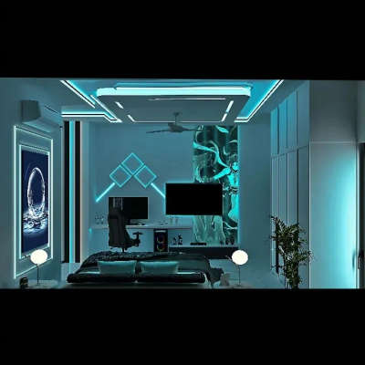 Gaming room Interior design 3D Render...
#sketchupwork #2dplaning #3Dmax #3dmodeling #lightroom #sonsbedroom #bluelight #whitelightning #Designs #theme blue white colours #lightroom #InteriorDesigner #vartikainteriors...
instagram I'd vartikainteriors.....
