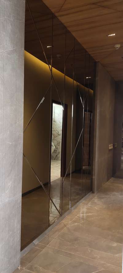 5mm brown mirror glass paneling