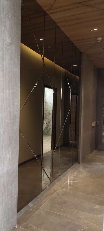 5mm brown mirror glass paneling