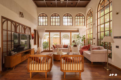 Arcade – Where arches, light, and landscape converse, and tradition finds a quiet 
contemporary soul.
Clients : @aarcha_vinod @ramvinodk 
Area: 4488 Sq.ft
Location: Bharanikavu, Kollam, Kerala.
Principal Architect/Designers: @ar.jun_v_a @_ar_anoop @ananthansurendran 
Interior Styling: Adheena Baburaj @dhii_design_studio 
Photography: @iksha.in #architecturedesigns  #KeralaStyleHouse  #TraditionalHouse  #interiordesignerkerala  #Architectural&Interior   #architectsinkerala