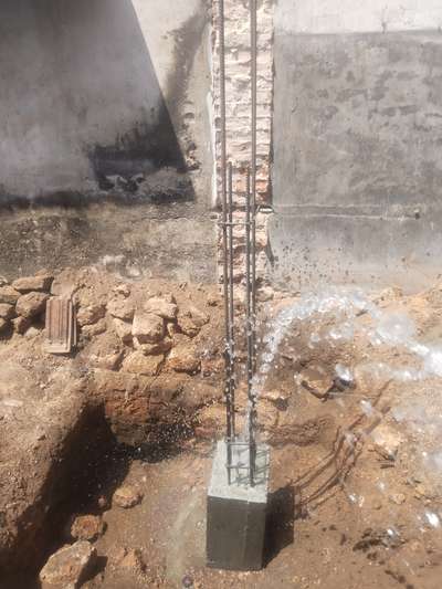 pedestal  concrete finished