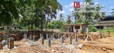 Foundation Work Columns - Residential Project At Thrithala Palakkad
 #column_reinforcement #columndesign #footing