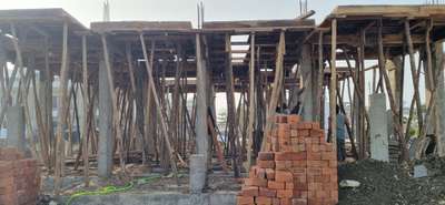 present site photos # house construction # bhopal # ground floor # slab