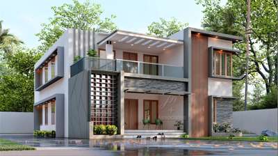 Hi everyone,  it's our upcoming project.  contemporary house  designed for Mr.Manoj, Parambil bazar,  Kozhikode.