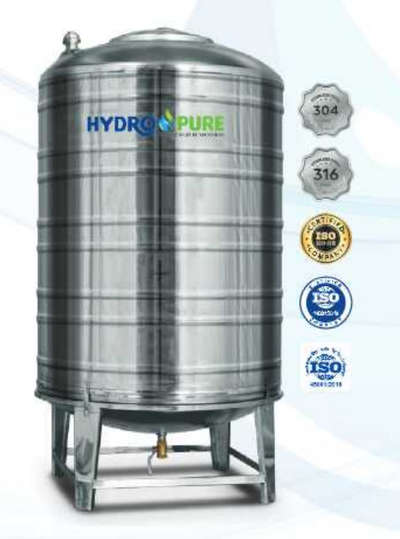 Steel Water Tank By Hydropure (Vertical,5000 Lit)