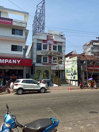 Renovation work started Das for feet Das international group palace road thrissur #acp_cladding #acp_design #ACPCladding #acpcladdingwork #toughenedglasswork #toughenglasspartition