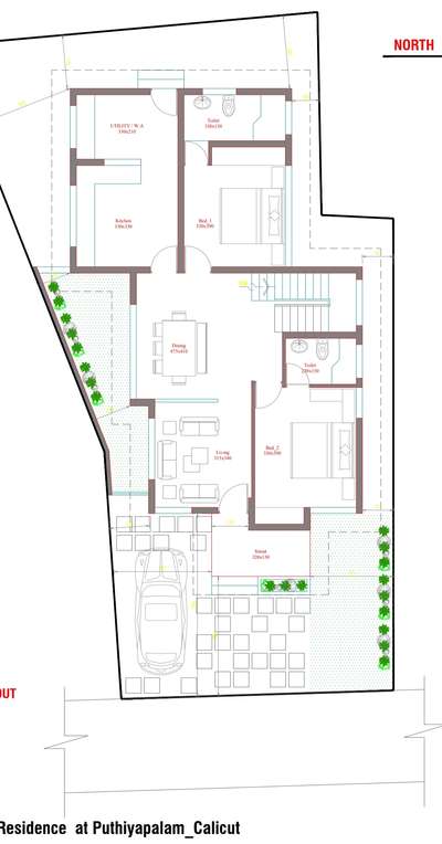 Ready for Built 🏡
 #HouseDesigns #houseplans #Kozhikode #FloorPlans #residentialproject  #4bedroom