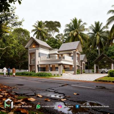 3d Exterior design  #KeralaStyleHouse  #HomeAutomation  #keralastyle  #ElevationHome  #3d
